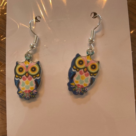 21.   “ Owl” earrings. - Picture 3 of 3